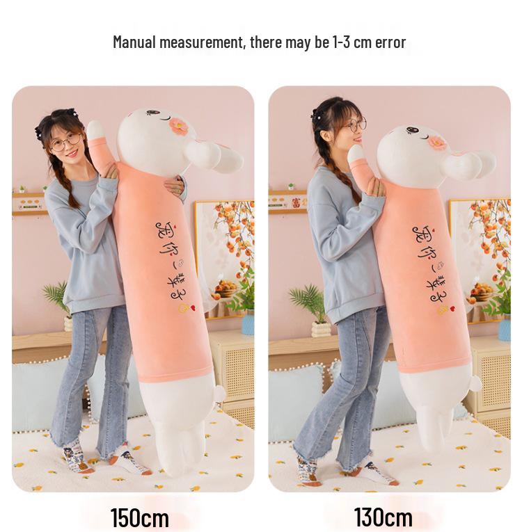 Gray Husky Plush Toy - Lying Down Dog Doll Pillow for Girls