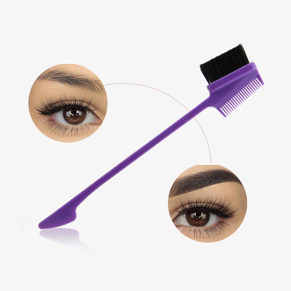 7pcs 2 In 1 Eyebrow Brush Comb Brushes Professional Eyebrow Comb Eyelash Makeup Beauty Brush