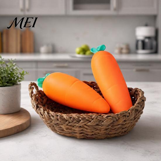 Hand Relaxation Toy 1/2Pcs Fake Carrot Stress Relief Toy, Realistic Giant Squeeze for Kids Adults, Soft Simulated Vegetable Anxiety Reduction