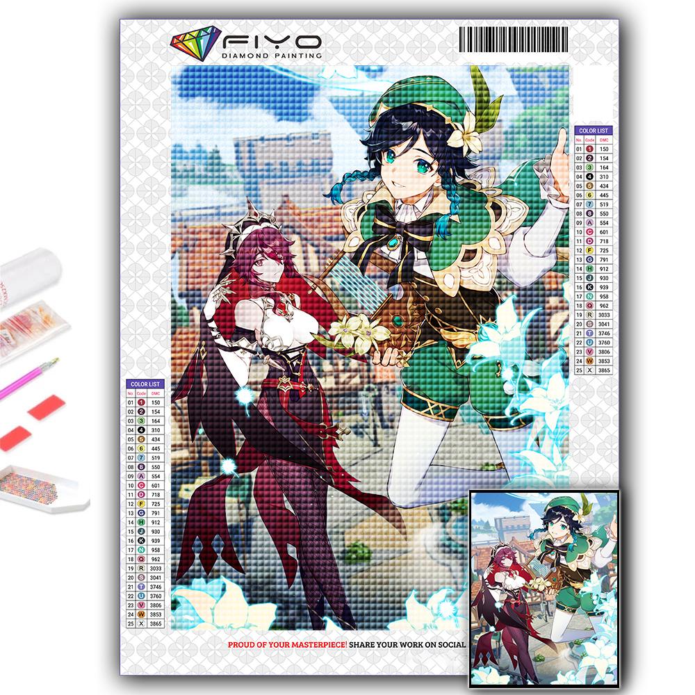 Diamond Painting Genshin Diamond Mosaic Craft Diamond Embroidery Painting