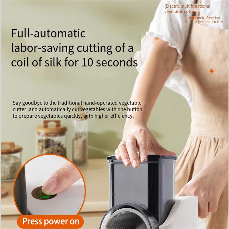 Electric Vegetable Chopper & Slicer: Cutter, Grater, Potato Slicer