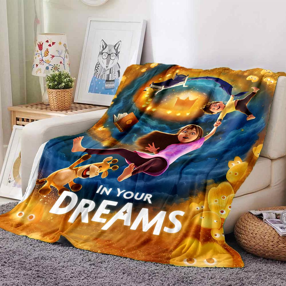 1pc Blanket - movie In Your Dreams Print Design,Lightweight Blanket for Sofa,Bed- Soft &Warm,Gift for All Seasons