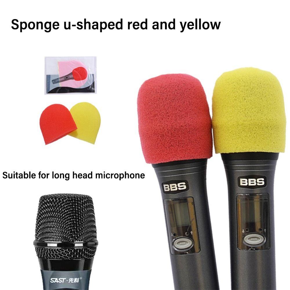 2PCS/Set Mic Replacement Accessories Microphone Cover Microphone Cap  Studio Interview Karaoke DJ