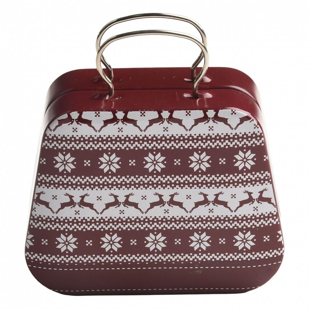 Holidays Are Sweeter with Handbag Xmas Treats Storage Tin