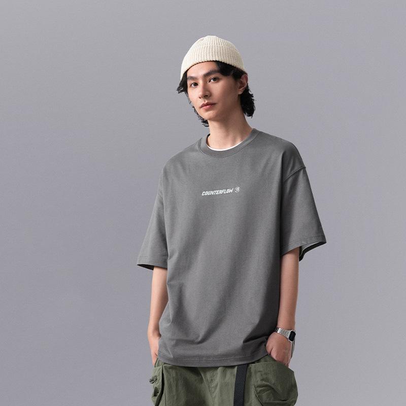Li Ning CF Letter Print Sweat Absorbing Cool Dry Antibacterial Short Sleeve T-Shirt Men Tops Black ATSU601-5