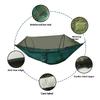 Outdoor Camping Hammock Anti-mosquito Anti-rollover With Mosquito Net Single Double Parachute Automatic Hanging Bed