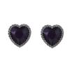 Valentine's Day personalized retro exquisite light luxury heavy industry alloy inlaid glass rhinestone exaggerated love female stud earrings