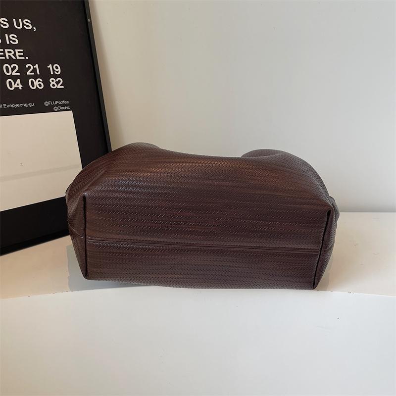 Borsa Tote in PU Testurizzato con Manico Superiore Grande Capacità Moda Borsa a Spalla Quotidiana