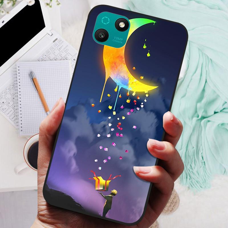 Soft Phone Cover For Wiko T10 4G Case T3 Funda TPU Space Marble Black Silicone Coque for Wiko T 10 WikoT3 Shockproof Cartoon
