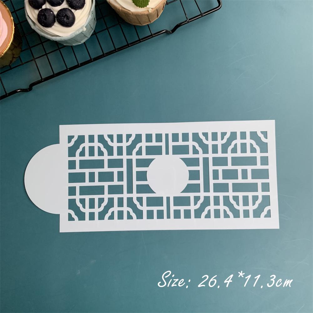 

Сетка для помадки, штампы для торта, трафареты, тиснение, инструмент для украшения, пластиковая распылительная форма, свадебное печенье, шоколадный рисунок, живопись