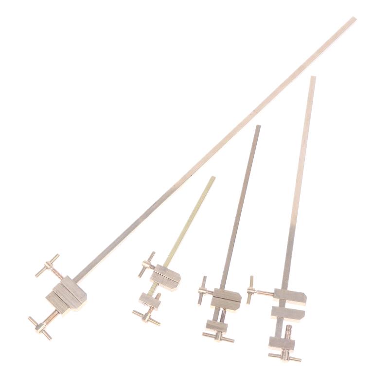 Woodworking Brass Japanese Wood Clamp F Clamp Adjustable Jaw DIY With Knurled Tightening Screws Carpentry Miniature Quick Clip