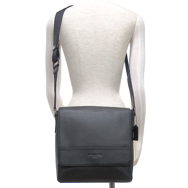 Coach Leather Shoulder Bag, Crossbody, for Men and Women, Black, 4007-qbbk [Used]