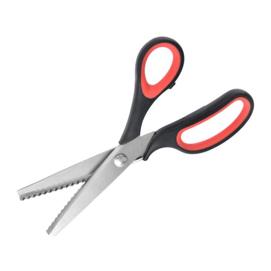 Stainless Steel Pinking Scissors Multipurpose Tailor Scissors Professional DIY Fabric Cutting Handheld Dressmaking Shears