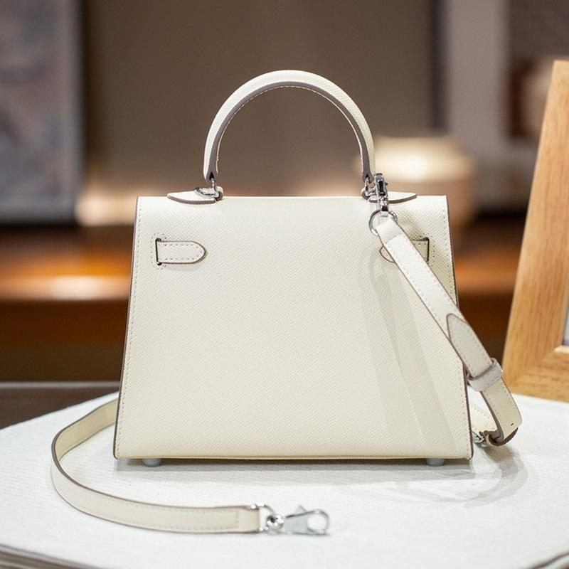 2025 New Genuine Leather Women's Bag EP Palm Pattern 19+22+25 Leather Kai Li+Fashion Handheld Single Shoulder Crossbody Bag