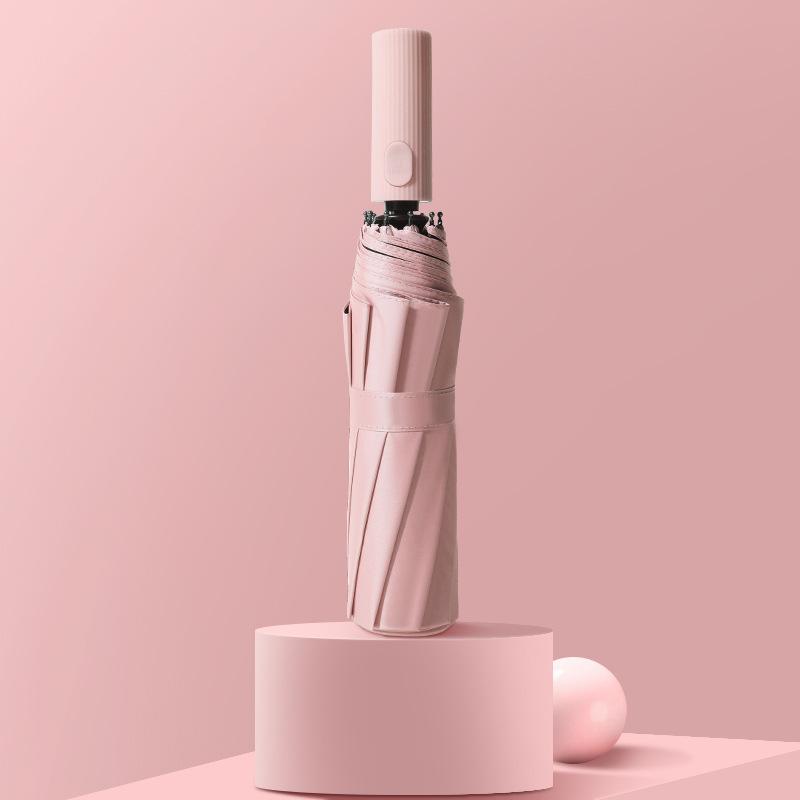 Xiaomi Automatischer Regenschirm Sonnenschirm für Männer und Frauen 10 Schirmstäbe Schwarzer Kleber Sonnenschutz Anti-Ultraviolett Sonnenschirm Heiß