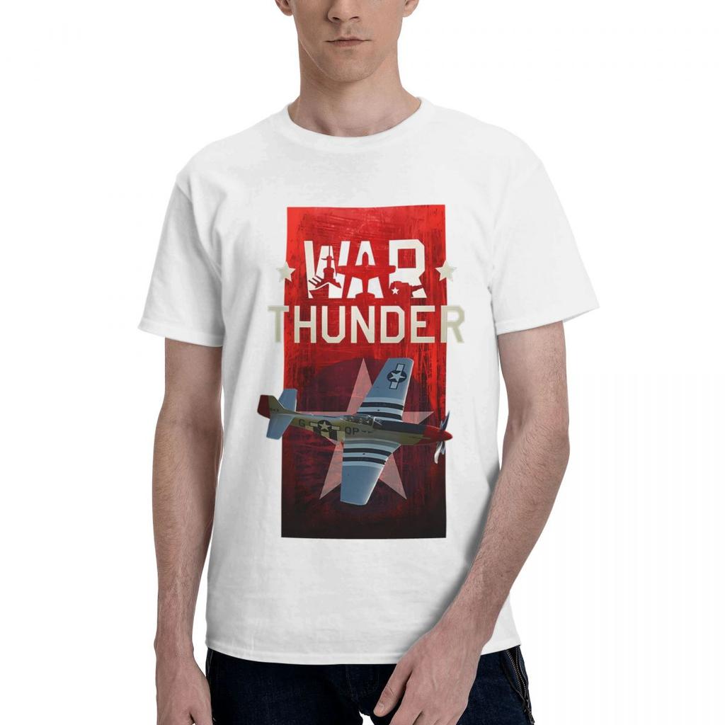 War Thunder Game Airplane 100 Cotton Casual Breathable Confortable Shirt Short Sleeve TShirt Men TShirt