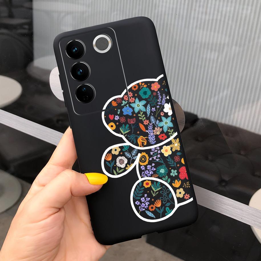 For Vivo V27 Pro Case Vivo V27e Back Cover Fashion Candy Color Painted Funda For Vivo V27 5G V 27e V27Pro V2237 V2230 Soft Shell