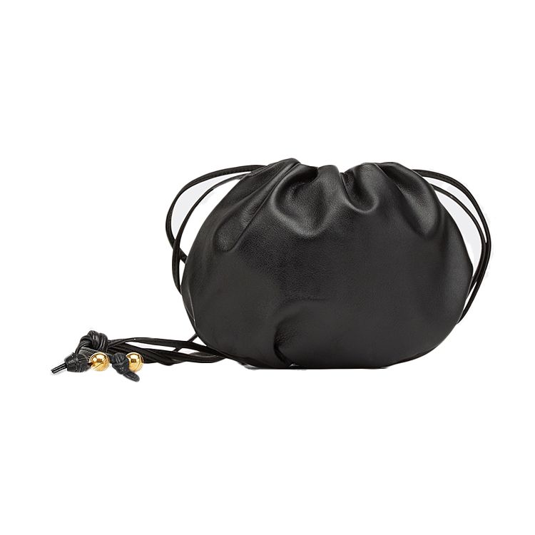 Bottega Veneta Mini Drawstring Nappa Leather Shoulder Bag Women bags Black 651905vcp418648