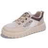 2026 mesh hollow breathable large mesh versatile sports shoes women's thick soles heightening casual board shoes HB7788