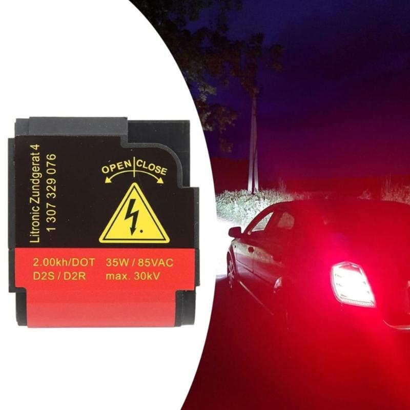 Headlight Ballast Replacement Unit 1307329076, Marked Housing Single Part for Vehicle Lighting Repair and Lamp Maintenance Tasks