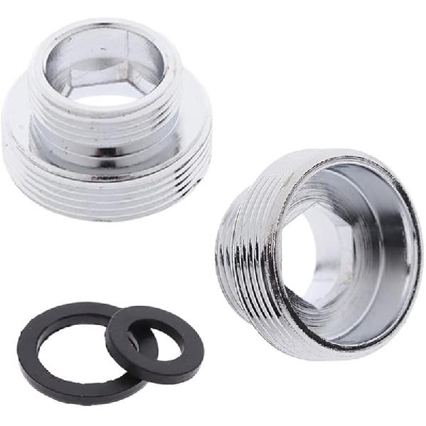 

2 шт. Адаптер-аератор для крана очищувача води, 22 мм NPT зовнішня різьба Перехід на зовнішню різьбу, Аератор-з єднувач для крана для ванної кімнати кухні (Чоловічий 22 мм до Male 22mm to Male 19mm