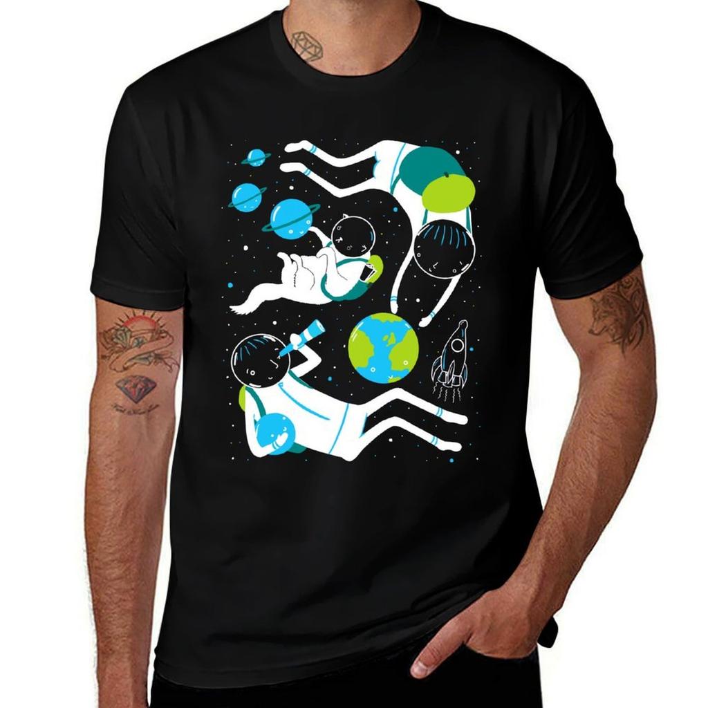 In  Space A Black Out Day Tshirt Trend Art Print Tshirt