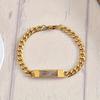 Bracciale Foto Occhio Personalizzato Inciso al Laser - Regalo Personalizzato in Acciaio Inossidabile per Coppia
