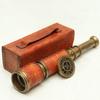 38.1 cm Brass Telescope with Leather Case Dollond London 1920 Style Telescope Pirate Spyglass Décor Nautical Collectible Monocular Gift