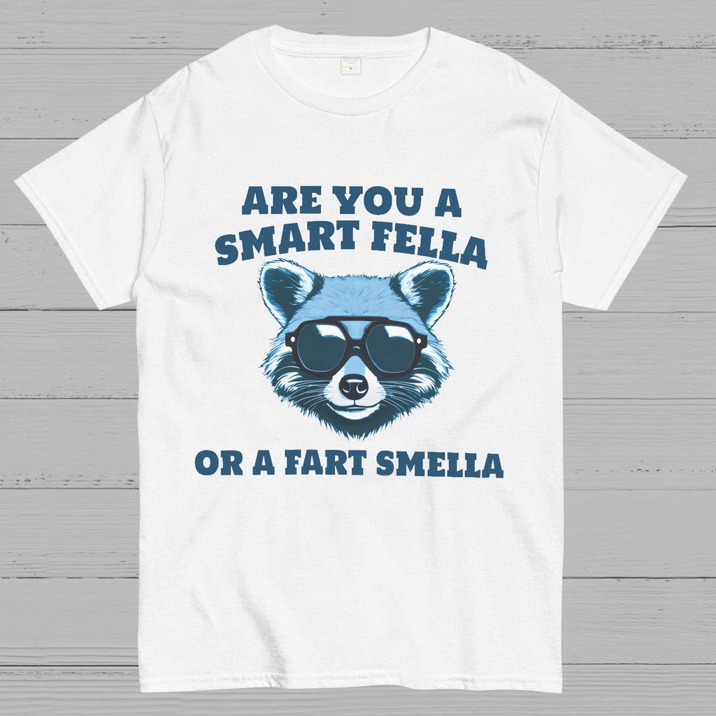 Are You A Smart Fella Or Fart Smella Cotton Summer Casual Cool Loose T-Shirt