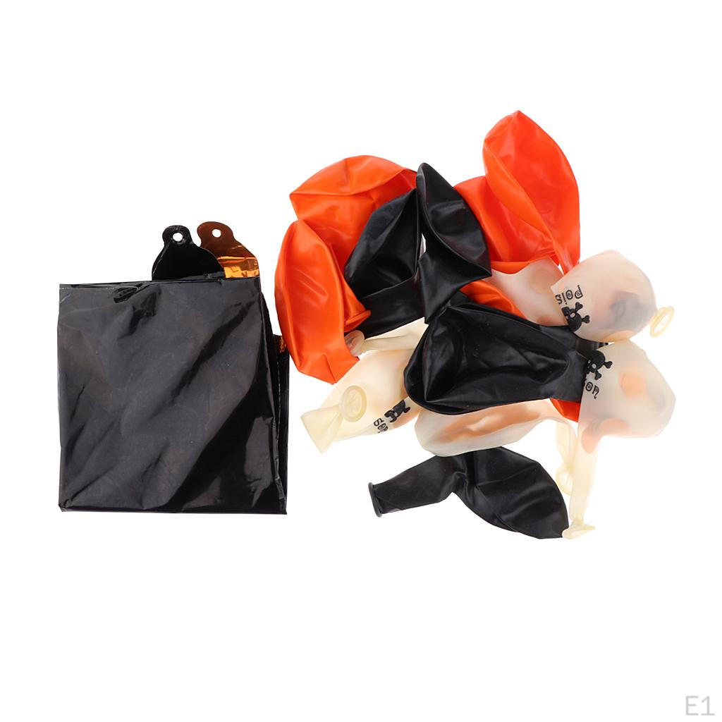 18pcs/Set Halloween Balloon Latex Confetti for party Decor