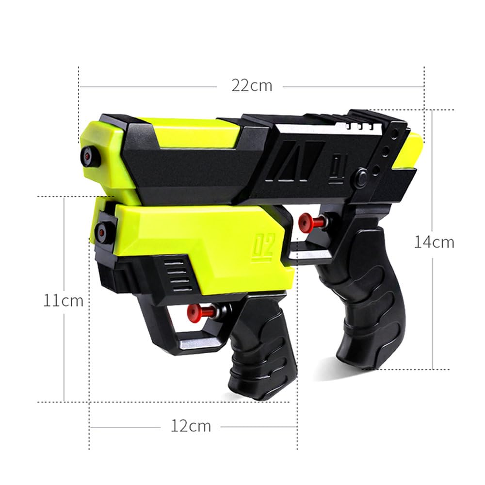 LFPWER Water Gun, 2-in-1 Combination Water Gun for Water Battles, Green, MTP3545-GR-LP