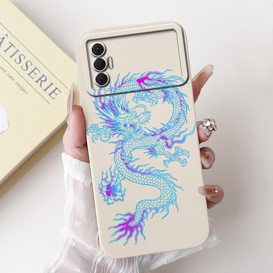 6.6" For Tecno Spark 8P 2021 Case Lovely Panda Cartoon Camera Protection Soft Matte Cover For Tecno Spark8P 8 P KG7H KG7n Bumper