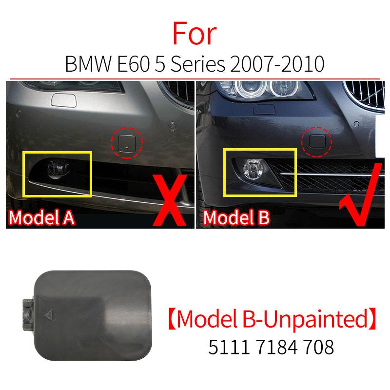 Car Front Bumper Tow Hook Cover Cap Trailer Cover Accessory Black White For BMW 5 Series E60 2003-2010 520 523 525 530 535i