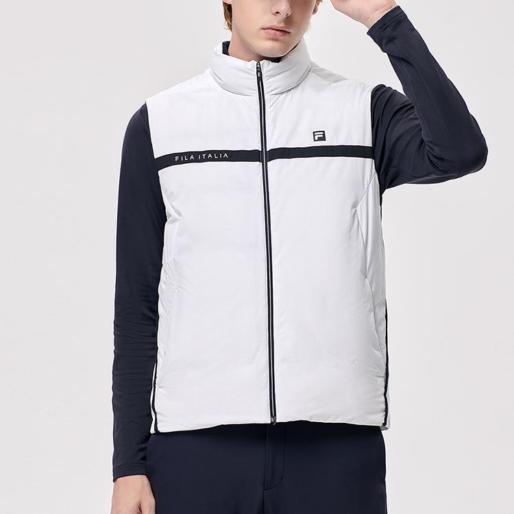 New FILA Athletics Down Vest Men's Jade White A11M145901F-WT