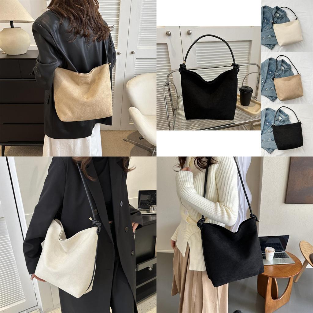 Fashionable Canvas Tote Bag 2023 Winter Trendy Large Capacity Shoulder Bag