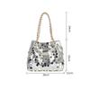 Yogodlns New Shiny Sequins Women's Shoulder Shopping Bag Glitter Handbag Large Capacity Clutch Purse Fashion Party Accessory for Ladies