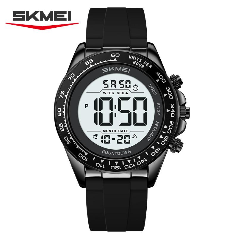 Skmei 2592 Hot Sell Top 10 Brand Mens Digital Watch Original Silicone Band Water Proof Chronograph in Stock Sports Watch Factory