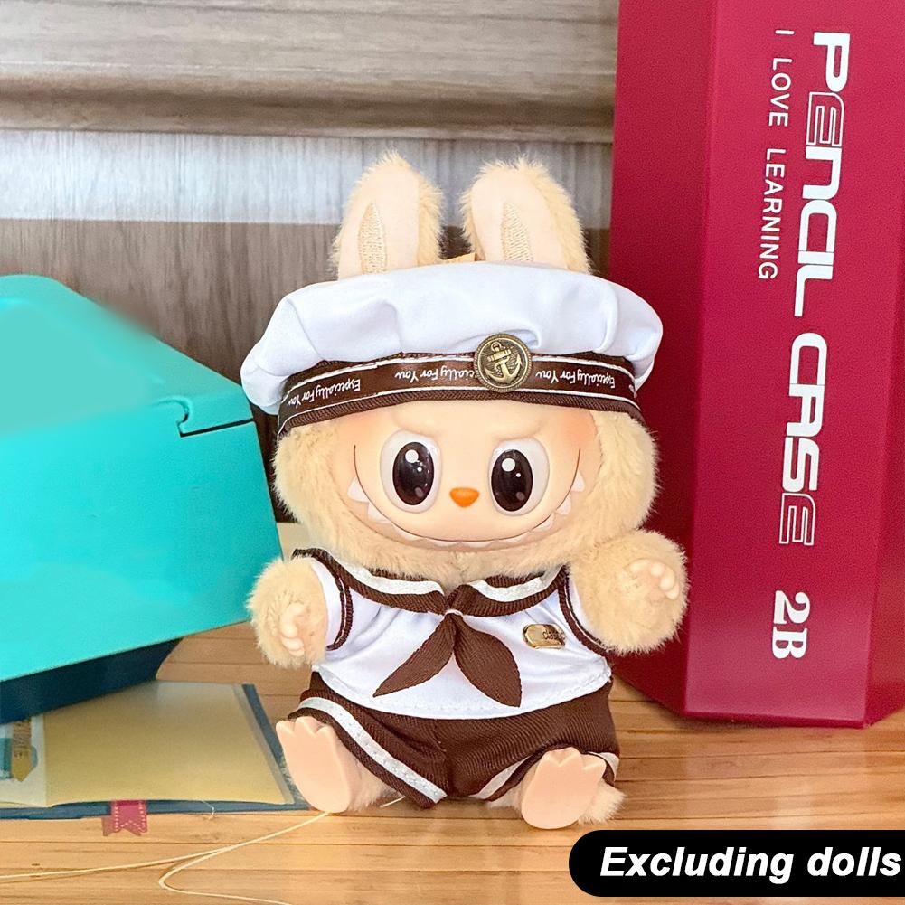 

Для 17см куклы Лабубу Одежда Модная одежда Платье Одежда для куклы Подходящий по цвету Комбинезон Аксессуары для кукол Милое украшение Маленькая одежда 04#