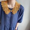 Korean Pearl Lace Shawl - Spring/Summer Sun Protection, Versatile Hollow Out False Collar, Cotton Outerwear