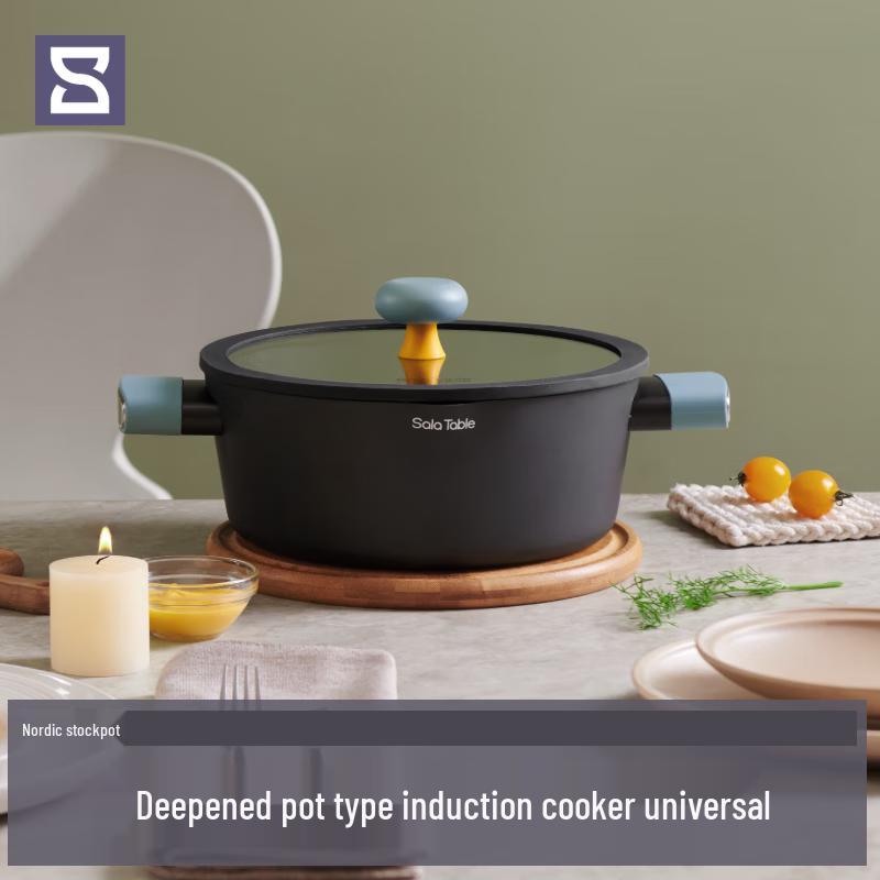 Su La Shi Guang Nordic Titanium 24cm Soup Pot