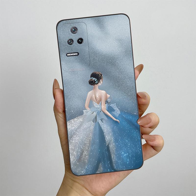 For Xiaomi Poco F4 Phone Case POCOF4 5G Silicone Soft TPU Protective Back Cover Casing Painted Printing Shockproof Shell