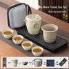 Naijiang Portable Ru Kiln Travel Tea Set