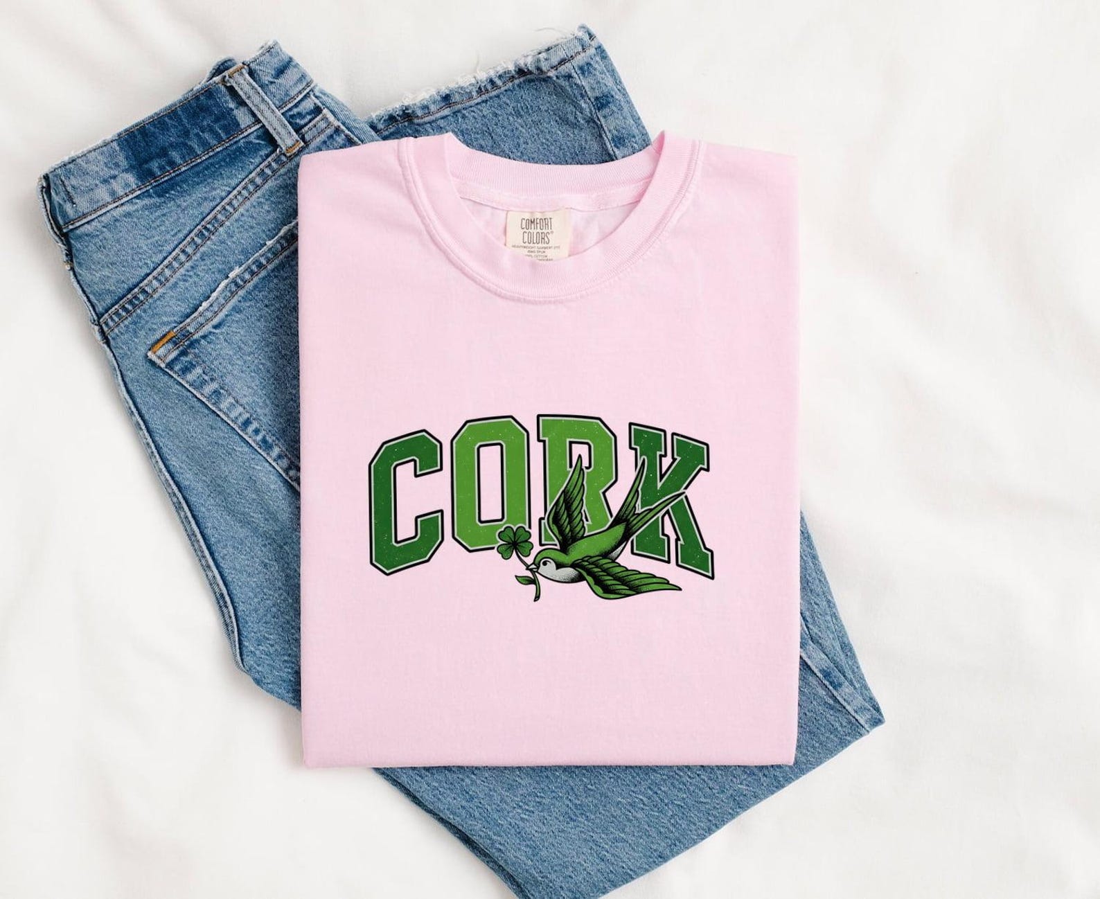 Green Songbird Shirt St Patrick s Day Shamrock Gift Women Retro Tee Songbird T-Shirt Patrick s Day Fan Retrostyle Tshirt Shamrock Graphic 3XL