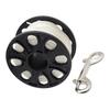 Multipurpose Scubas Diving Reel Compacts Diving Line Spool With High Visibilities Nylon Cord For Underwater Navigations