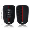 Silicone Car Key Case For Isuzu Dmax D-Max Mux     D-Max Mu-X 3.0 Mux 3 Buttons Key Cover Shell Protector