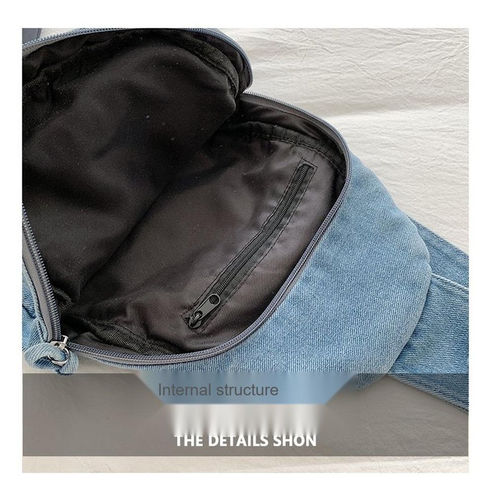 Lightweight Large Capacity denim Multipurpose Storage Bag for Daily Use