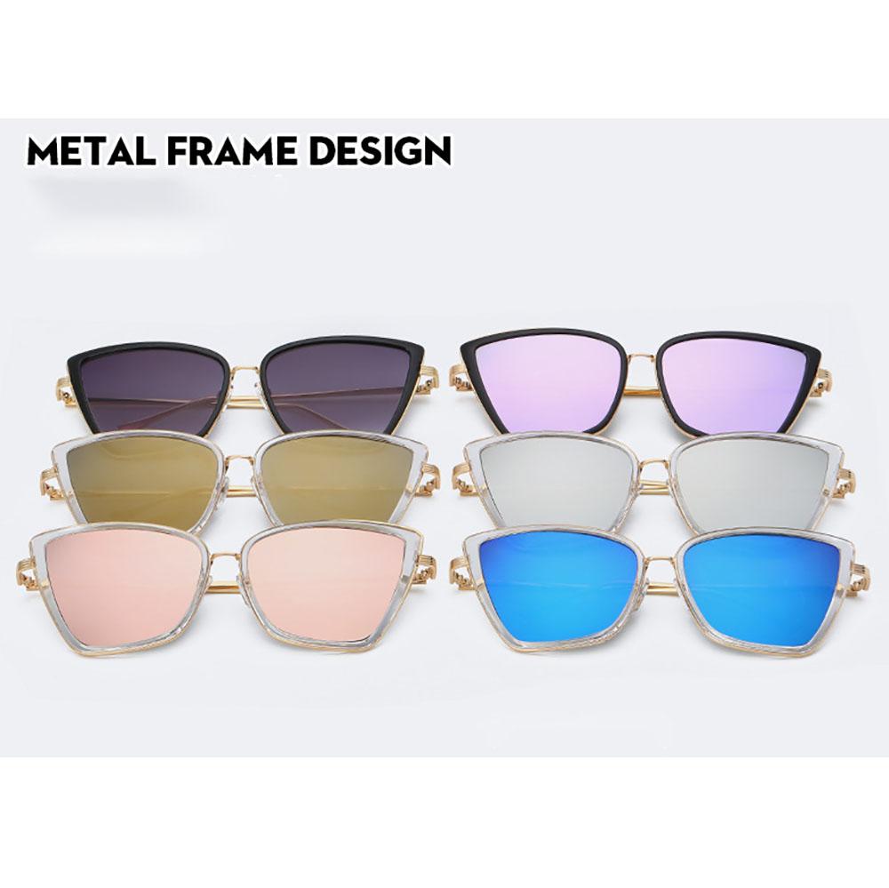 Metal Retro Oversized Sunglasses Women Sexy Cat Eye Luxury Sun Glasses Female Black Gradient Vintage Ladies Oculos De Sol