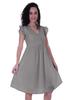 Moomaya Schiffli Dress Frill Sleeve W  V-neck Casual Relaxed Summer Garden