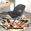 1pc Haikyuu!! To The Top Anime Volleyball Round Carpet  Office Chair Mat, NonSlip Rug for Home Decor, Gaming Room, Bedroom