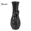 Dried Flower Arrangement Holder Couple Cats Vase, Plastic Snuggling Cat Vase for Home, Modern Home Interior Accents Desk, Shelf Decor, Tabletop Floral